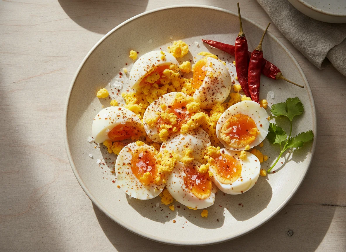 Boiled Egg Whites with Spices photo