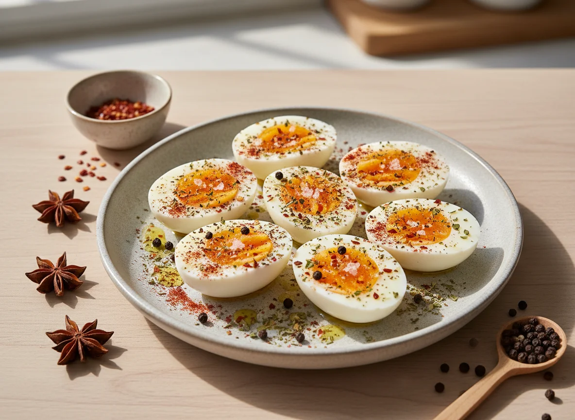 Boiled Eggs with Spices photo