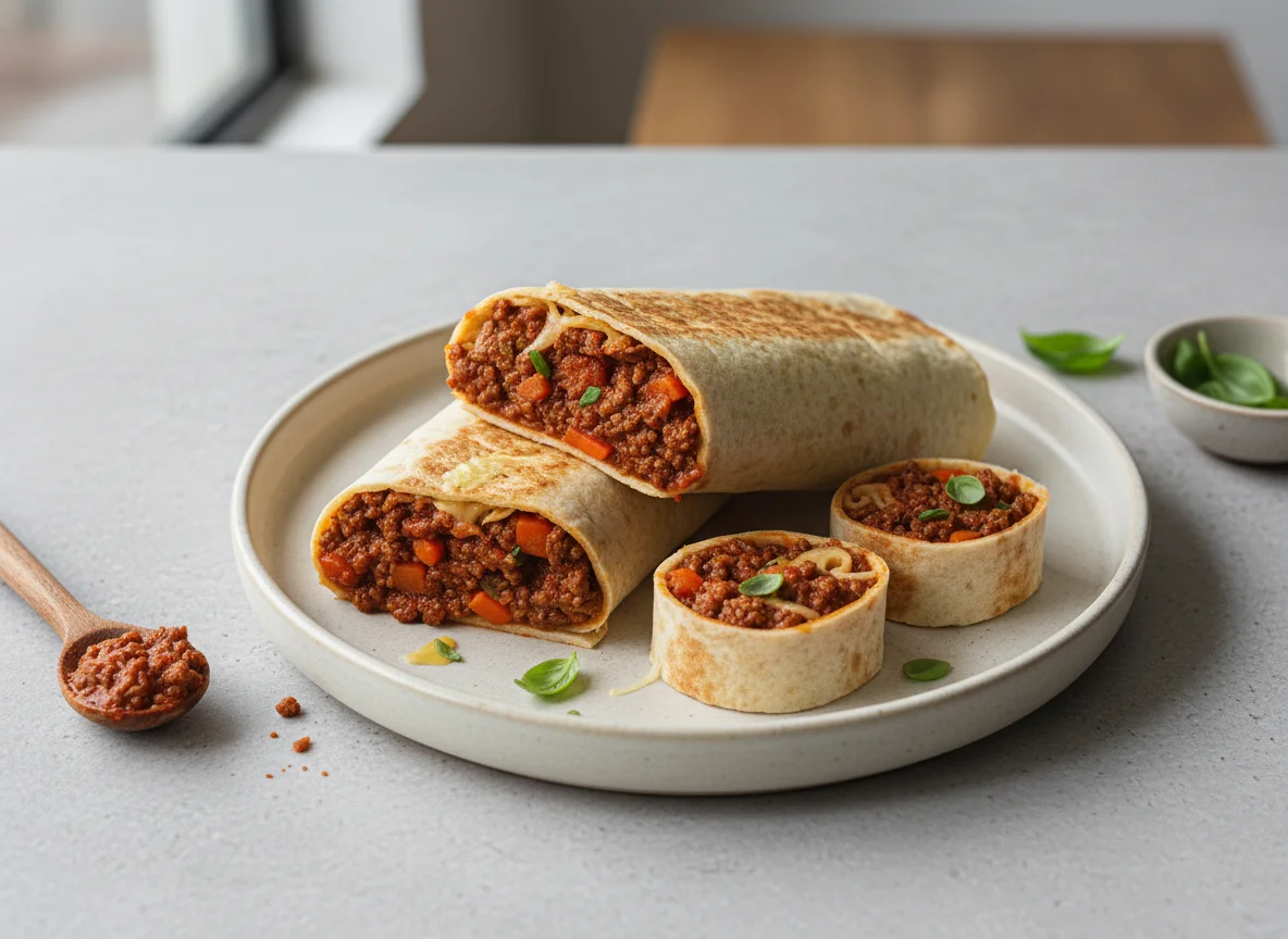 Bolognese wrap photo