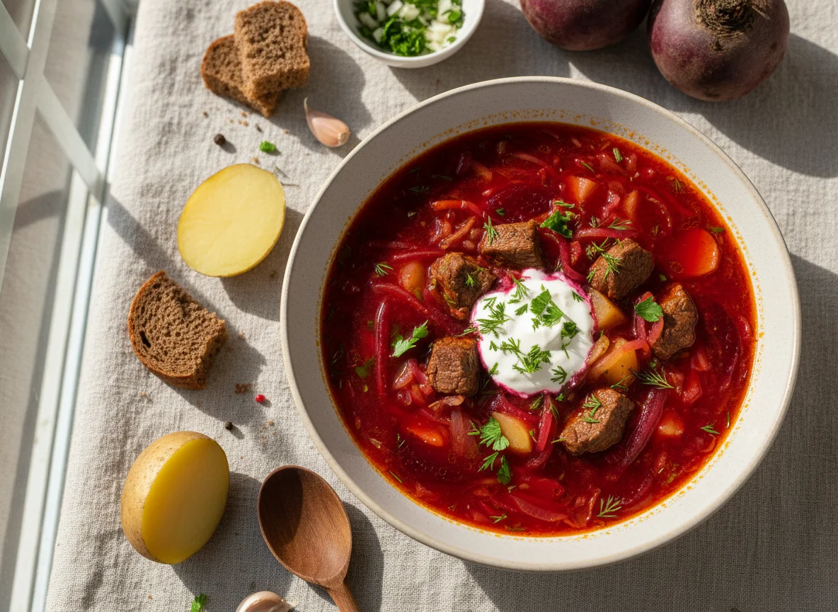 Borscht with Meat photo