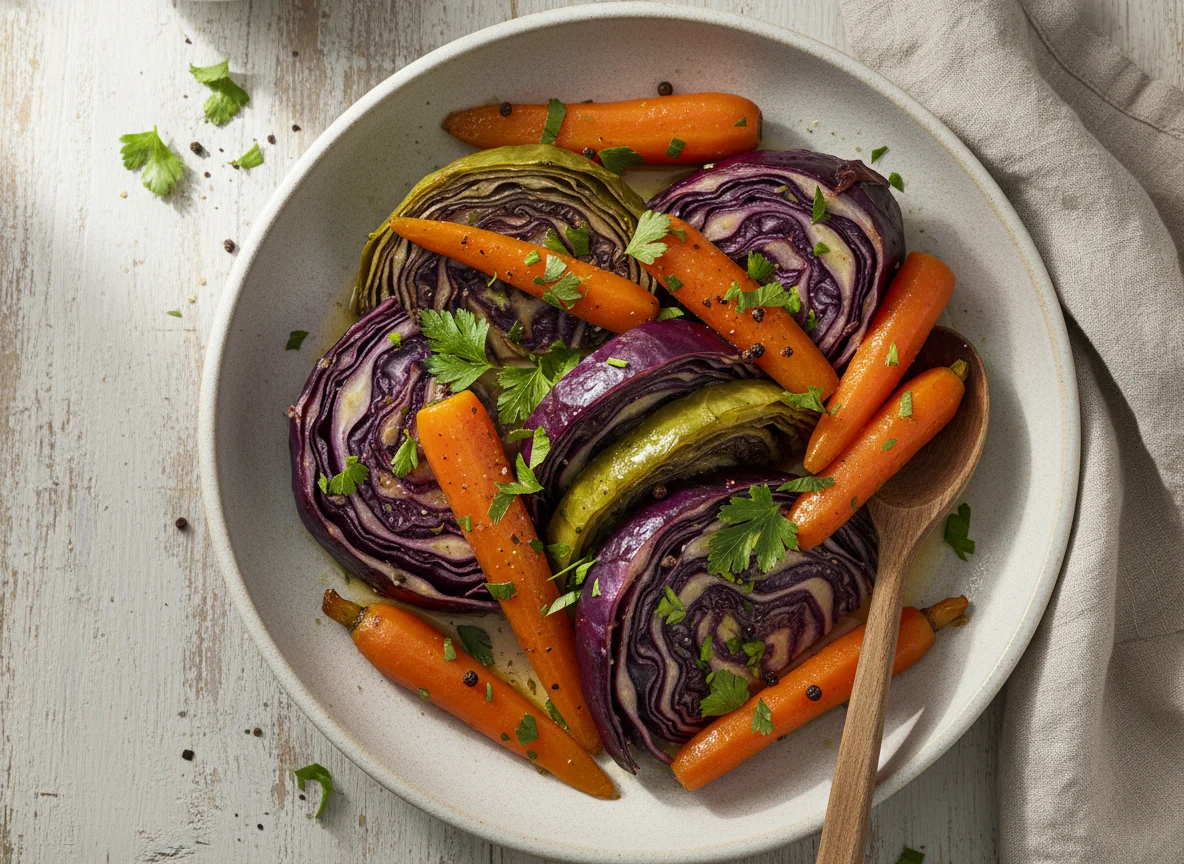 Braised Cabbage and Carrots photo