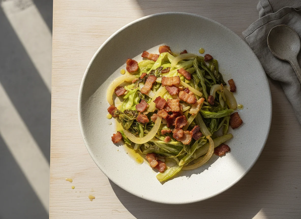 Braised Cabbage with Bacon photo