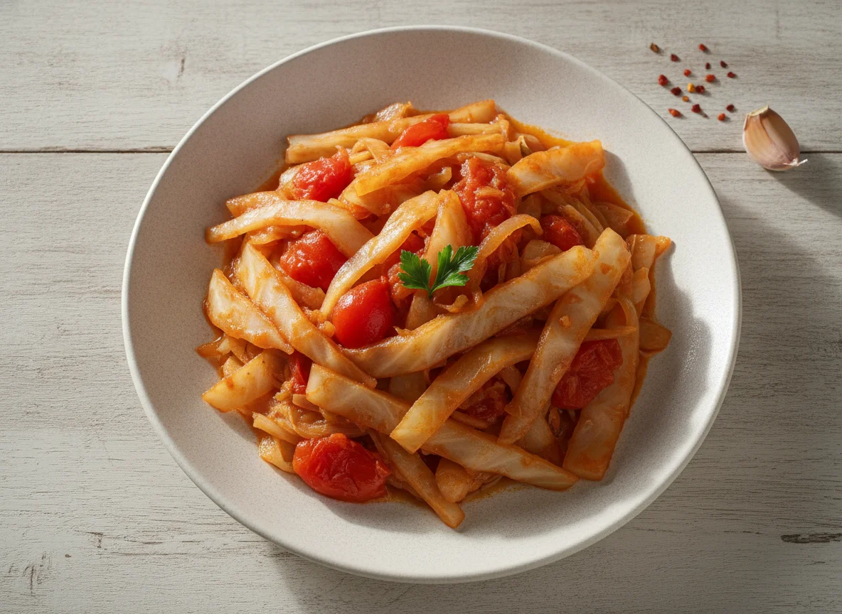 Braised Cabbage with Tomato photo