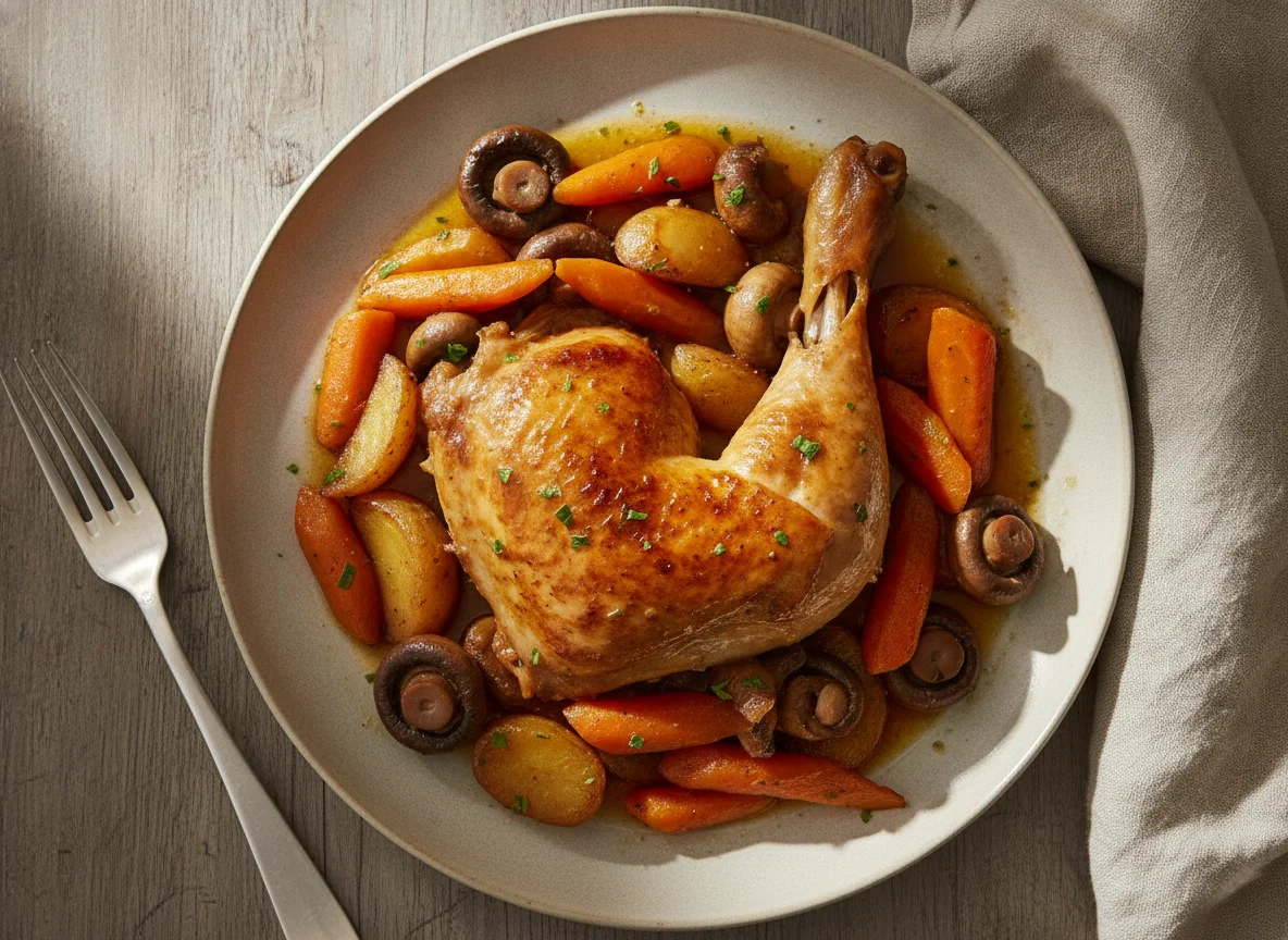 Braised Chicken with Mixed Vegetables photo