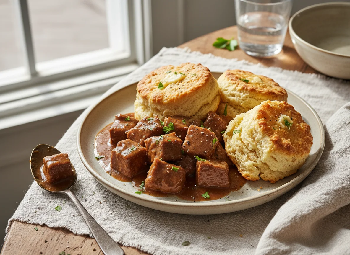 Braised Meat with Biscuits photo