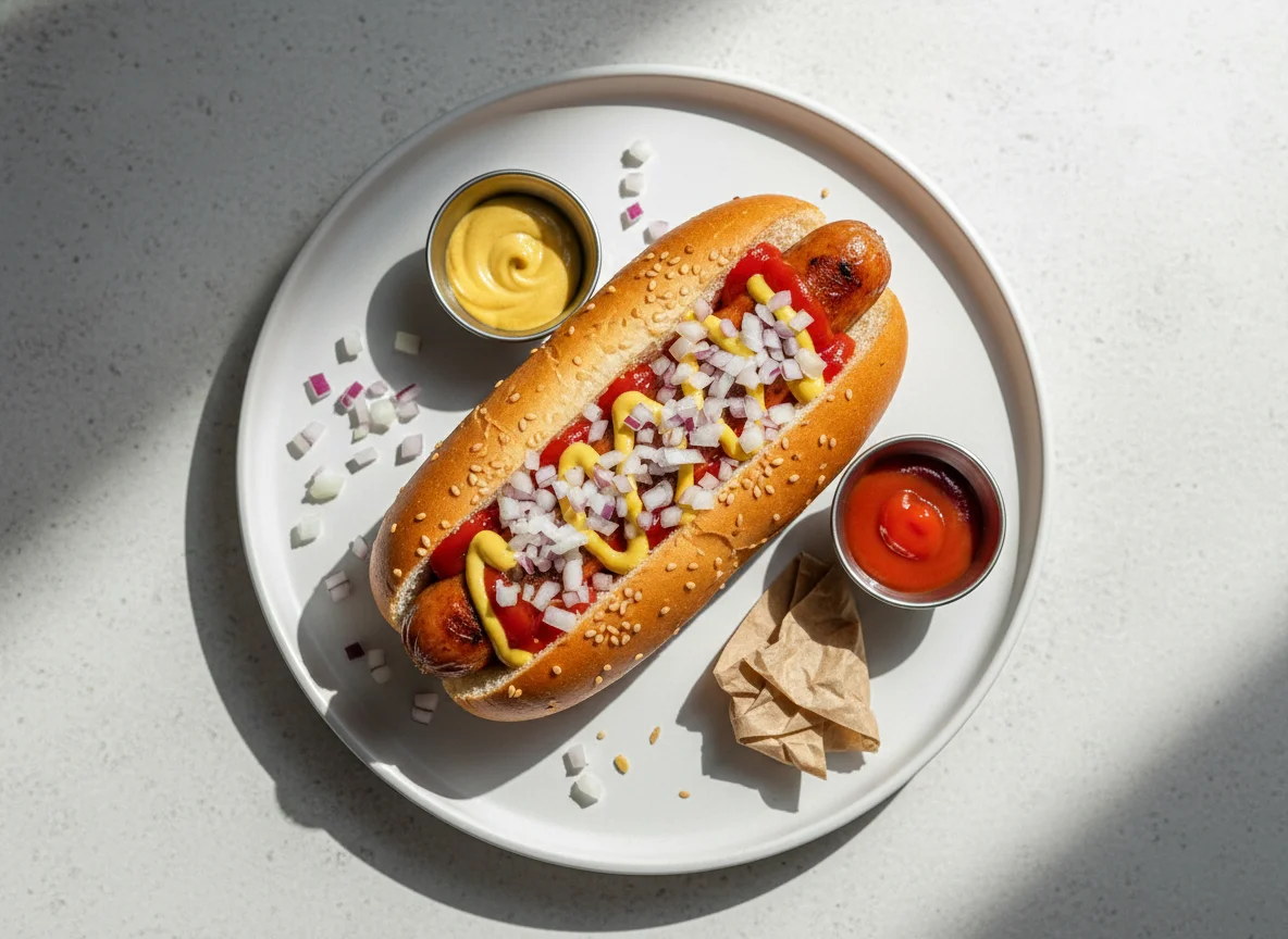 Bratwurst Hot Dog photo
