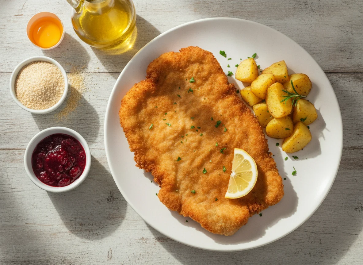 Breaded Pork Schnitzel photo