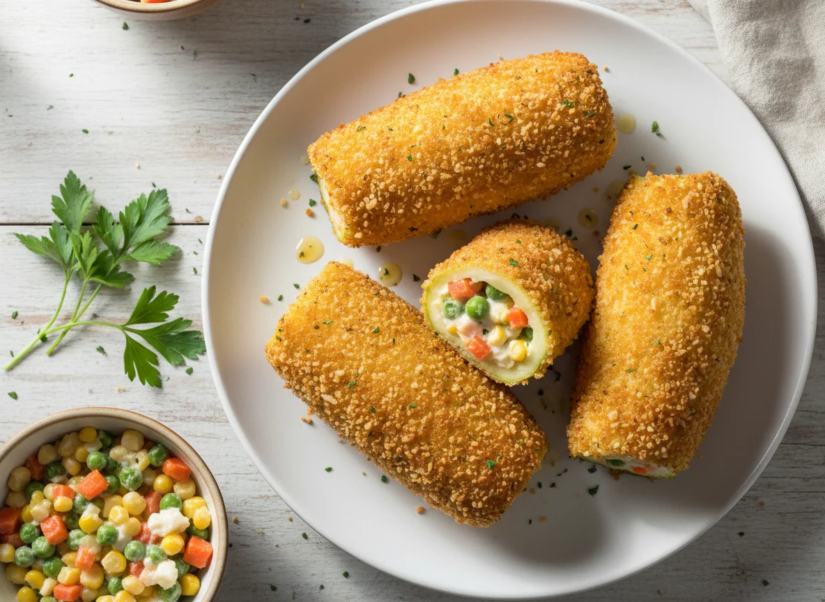 Breaded Stuffed Zucchini photo
