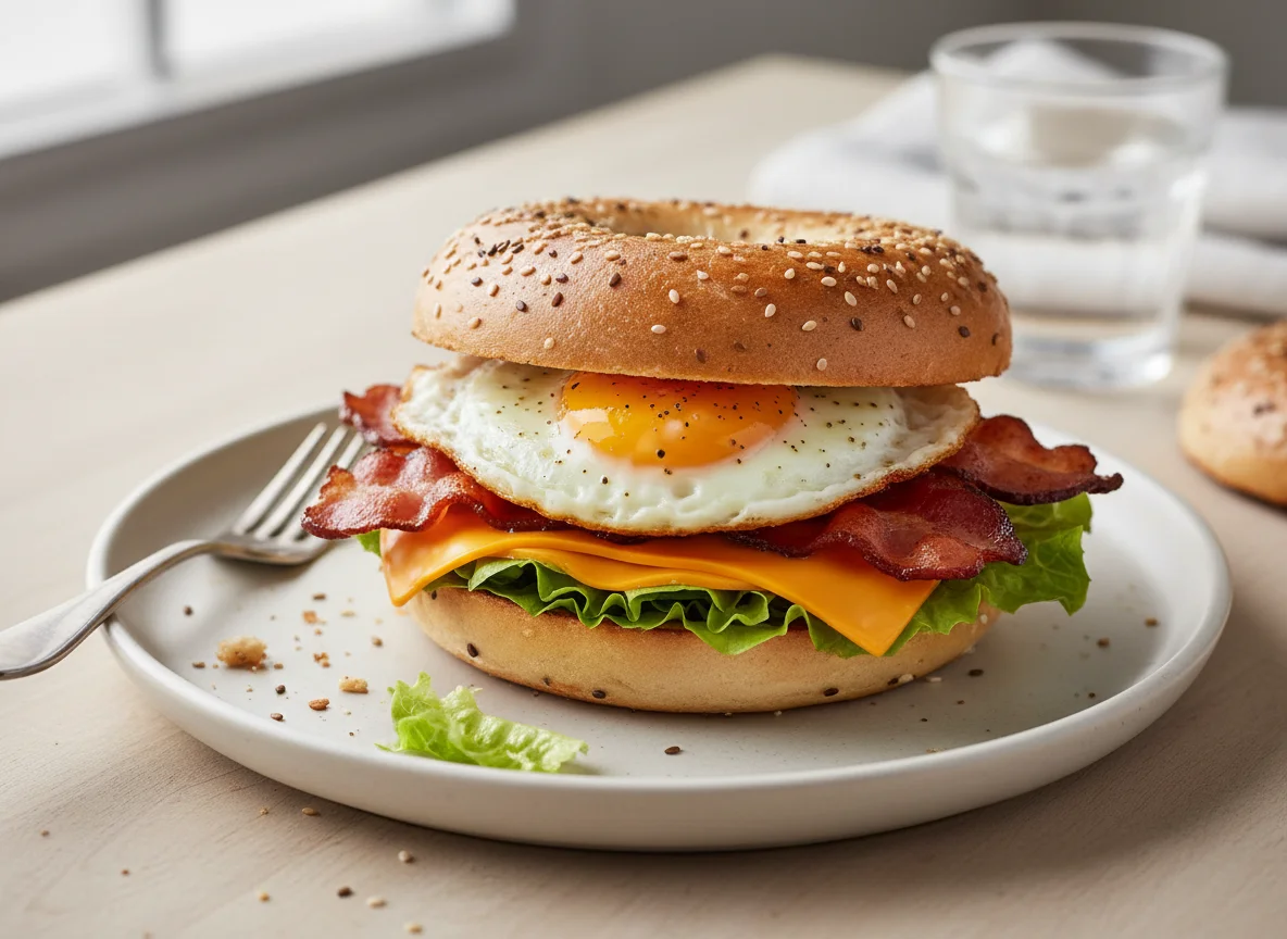 Breakfast Bagel Sandwich photo