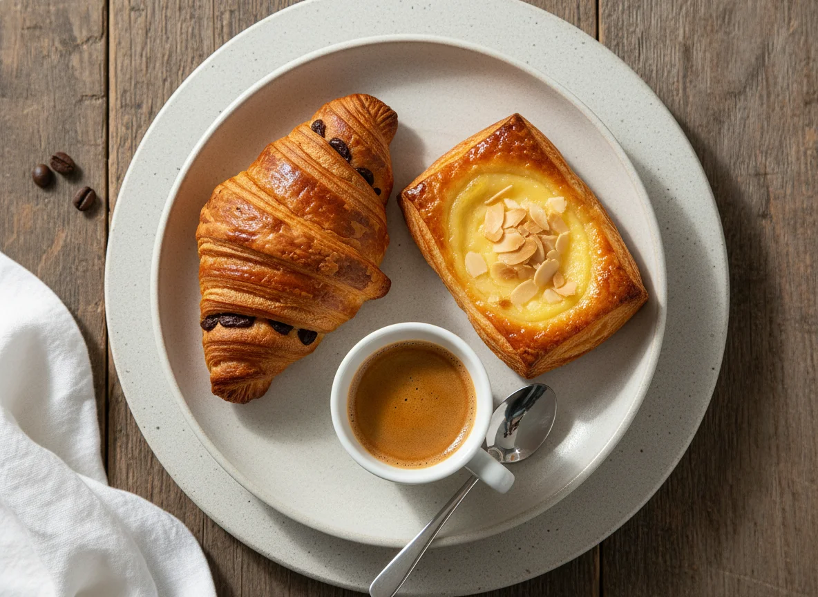 Breakfast Pastries and Coffee photo