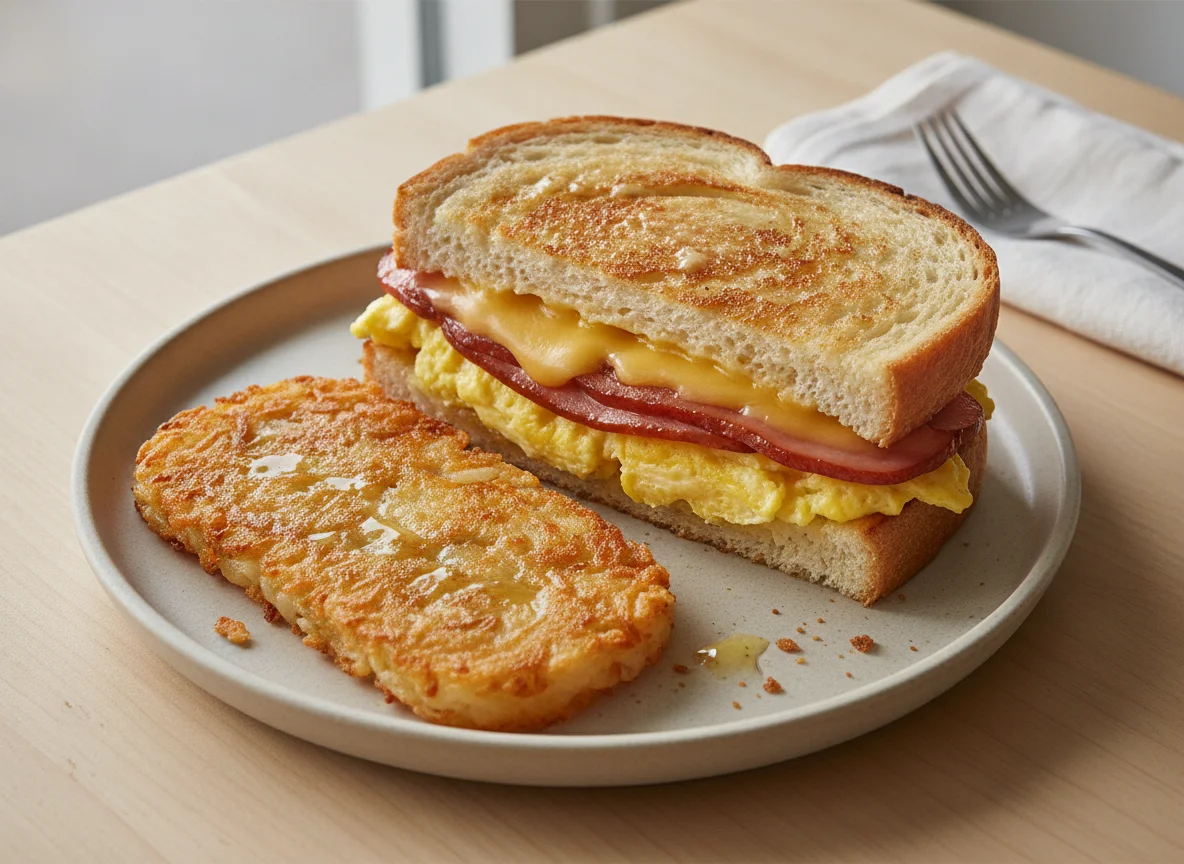 Breakfast Sandwich with Hash Browns photo