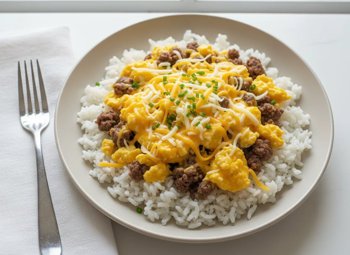 Breakfast Scramble with Rice photo