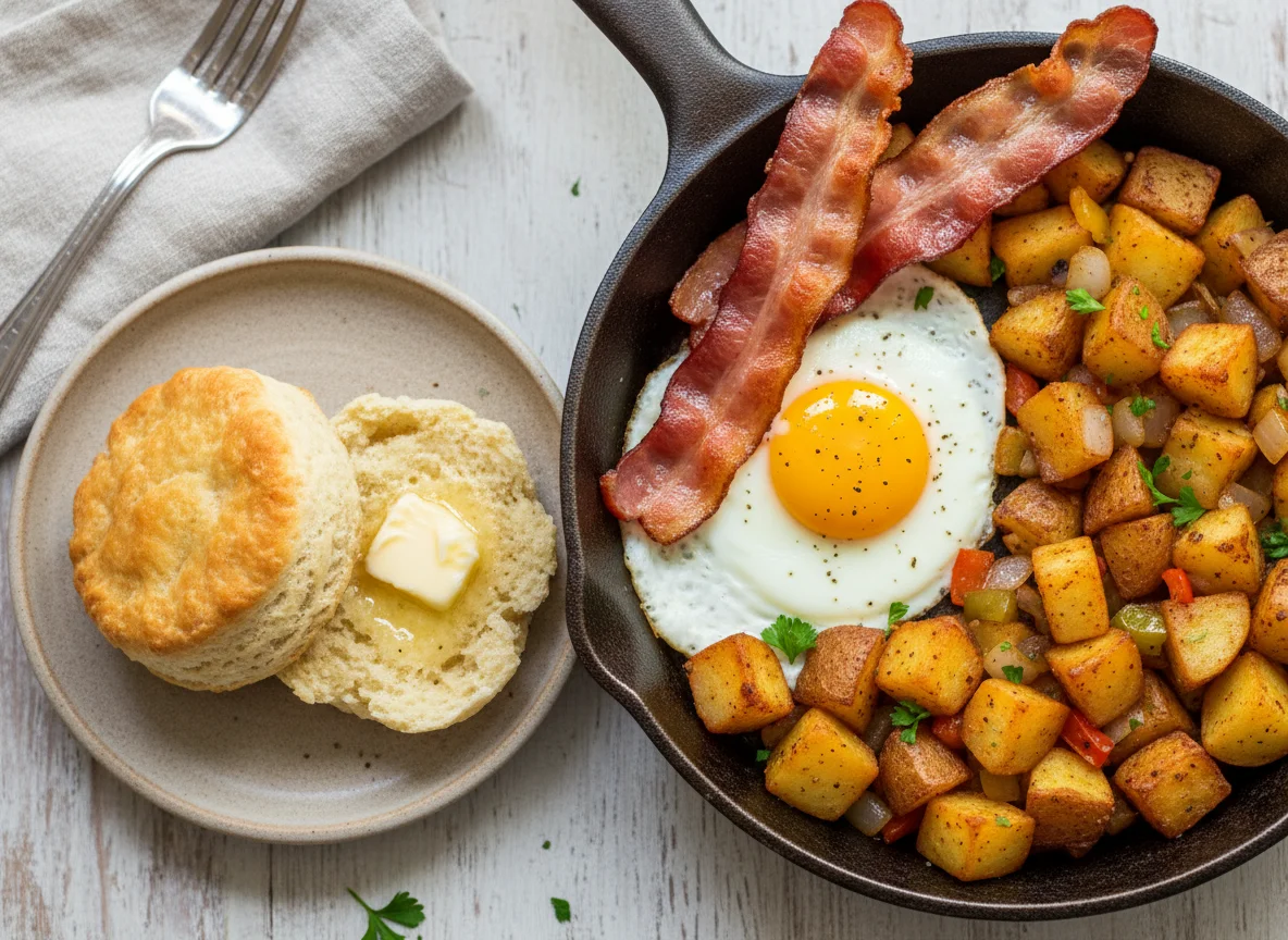 Breakfast Skillet with Biscuit photo