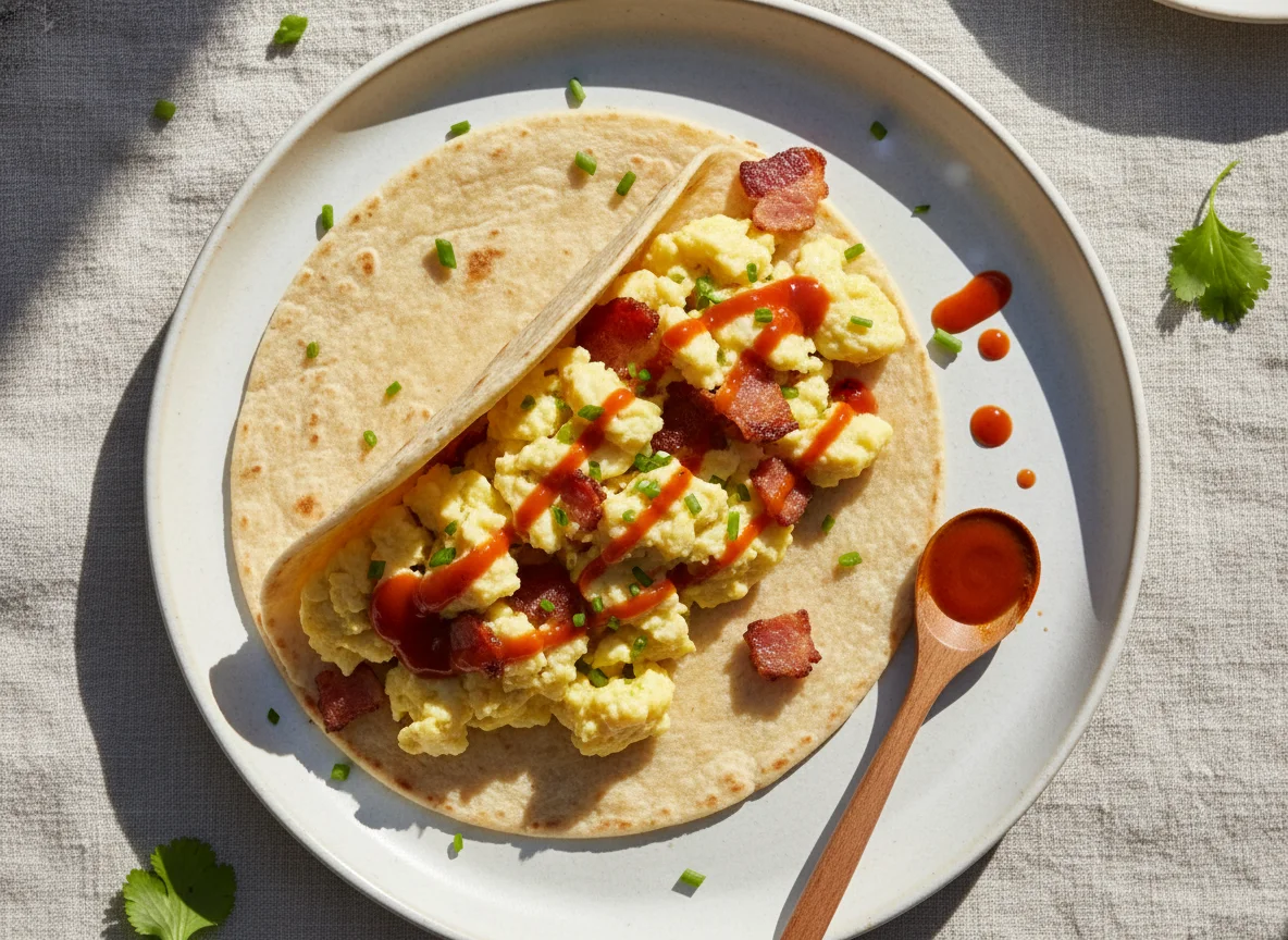 Breakfast Taco with Bacon photo