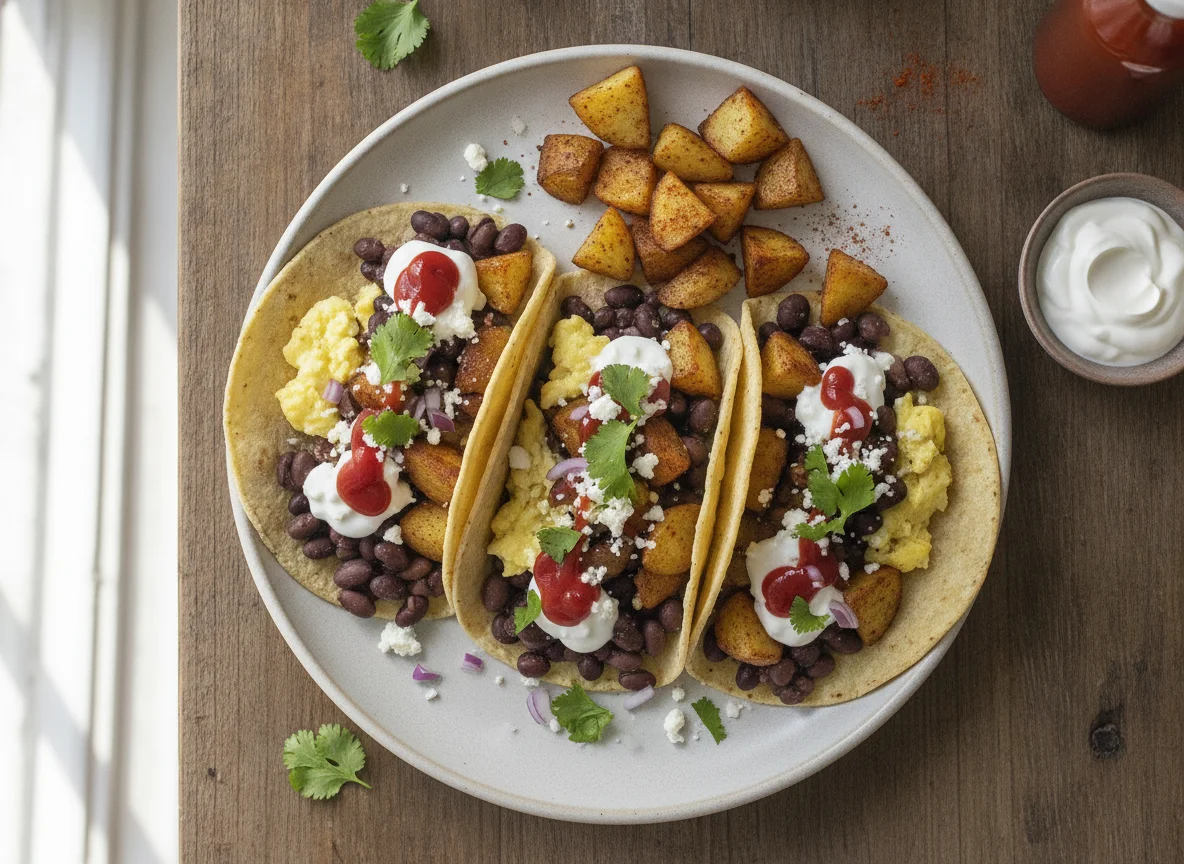 Breakfast Tacos with Roasted Potatoes photo