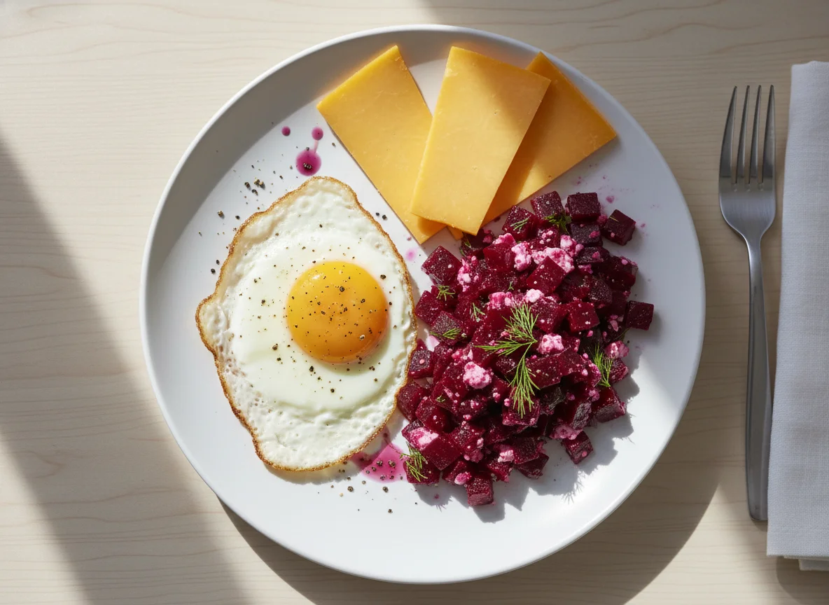 Breakfast with Beet Salad photo