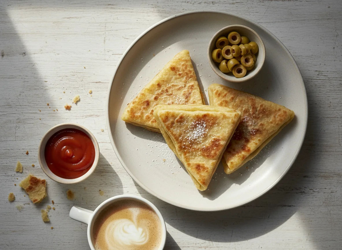 Breakfast with Flatbreads and Coffee photo