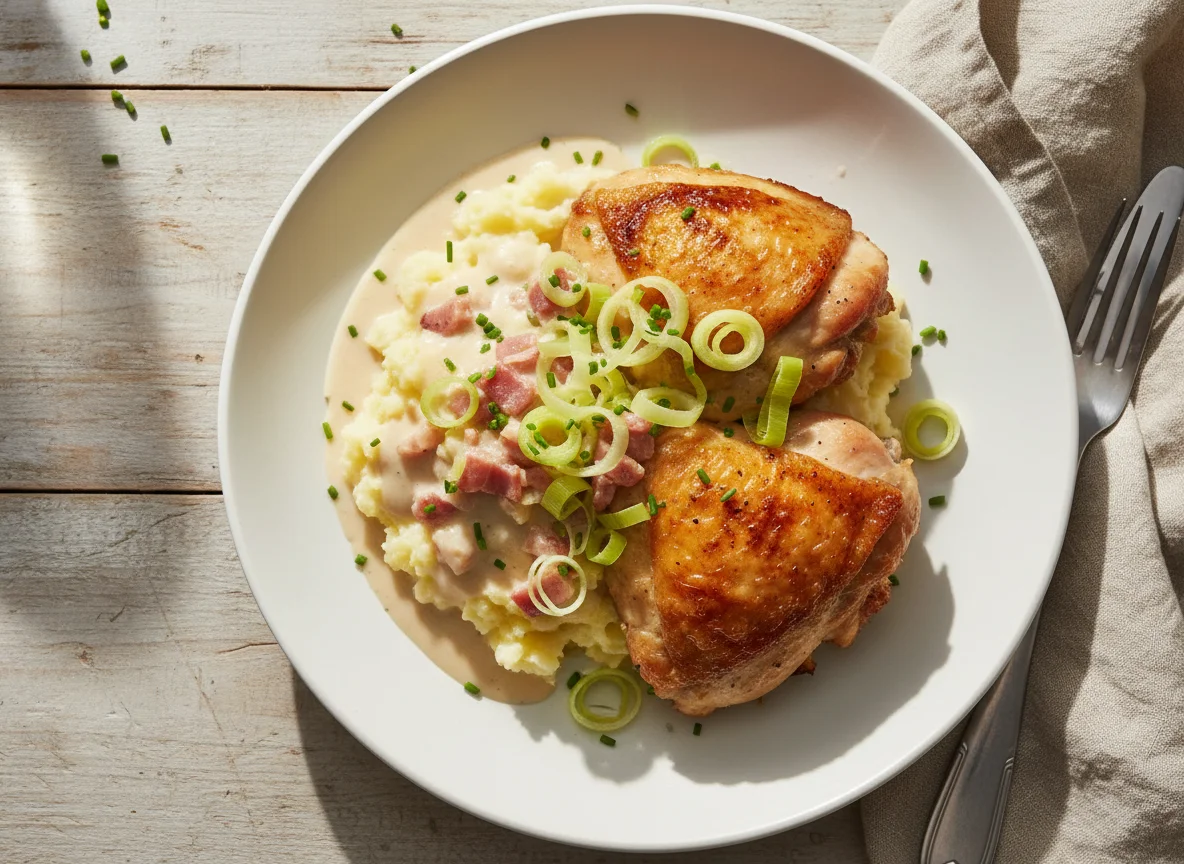 Breton Chicken with Mashed Potato photo