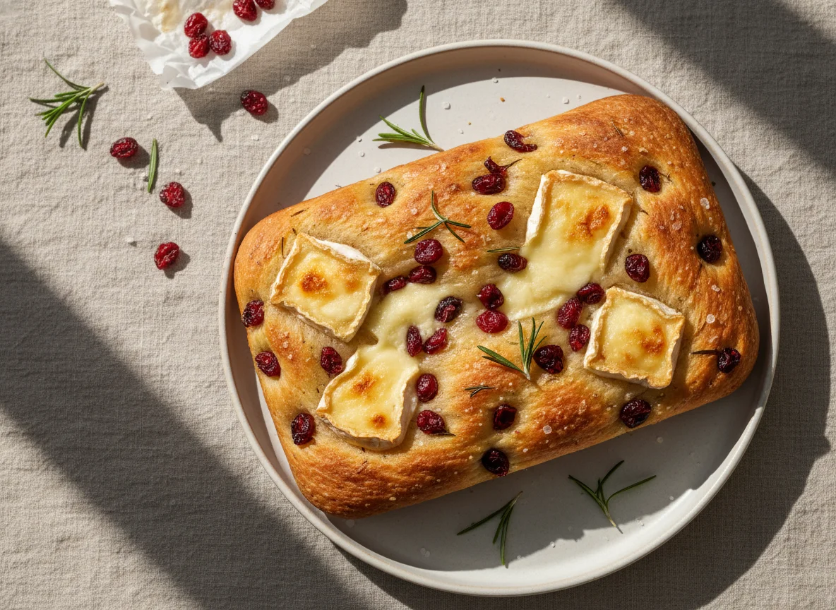 Brie and Cranberry Focaccia photo