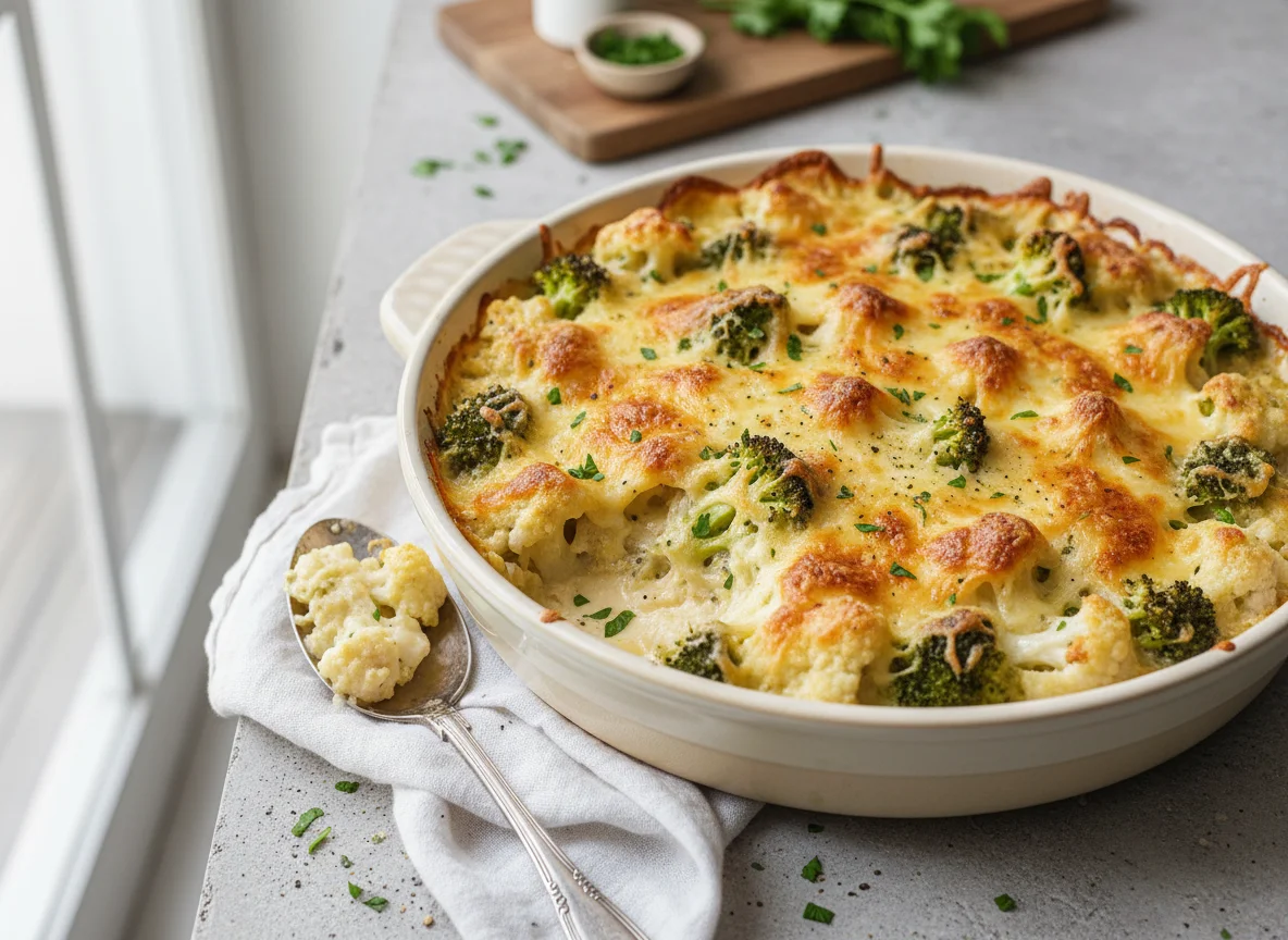 Broccoli and Cauliflower Gratin photo