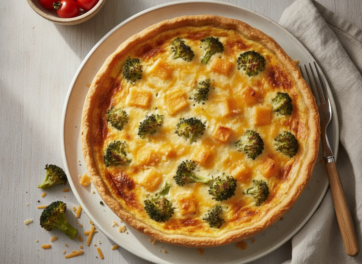 Broccoli and Cheese Quiche photo