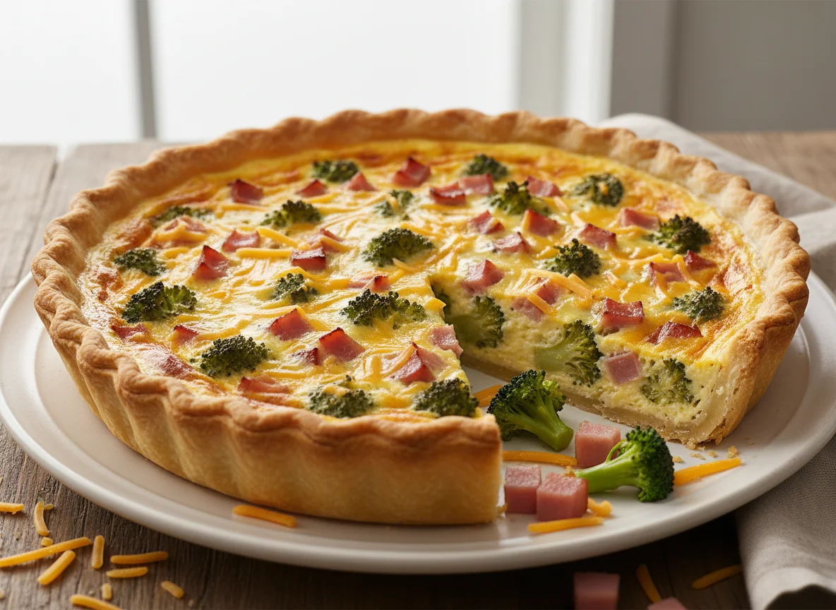 Broccoli and Ham Quiche photo