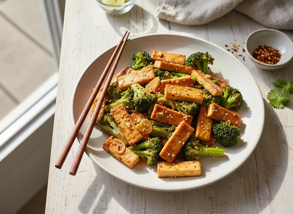 Broccoli and Tofu Stir-fry photo