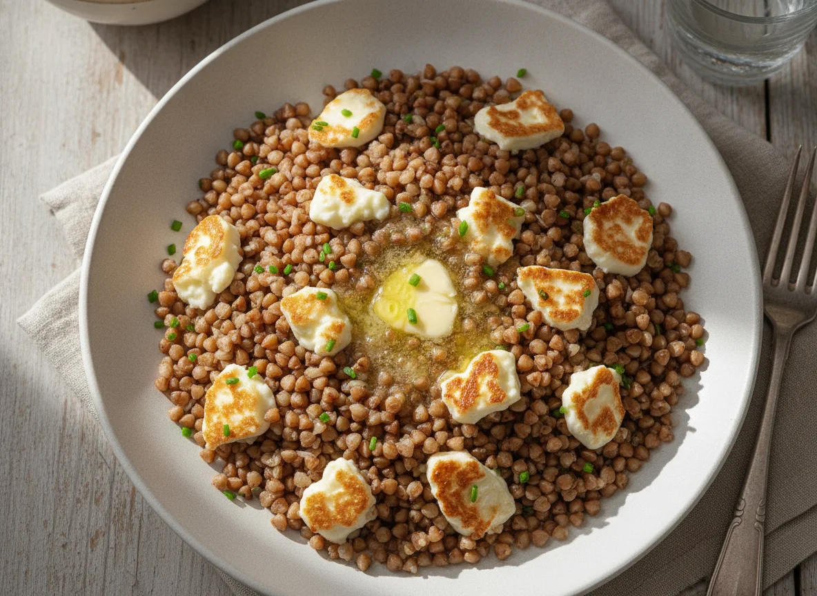 Buckwheat with Sulguni Cheese photo