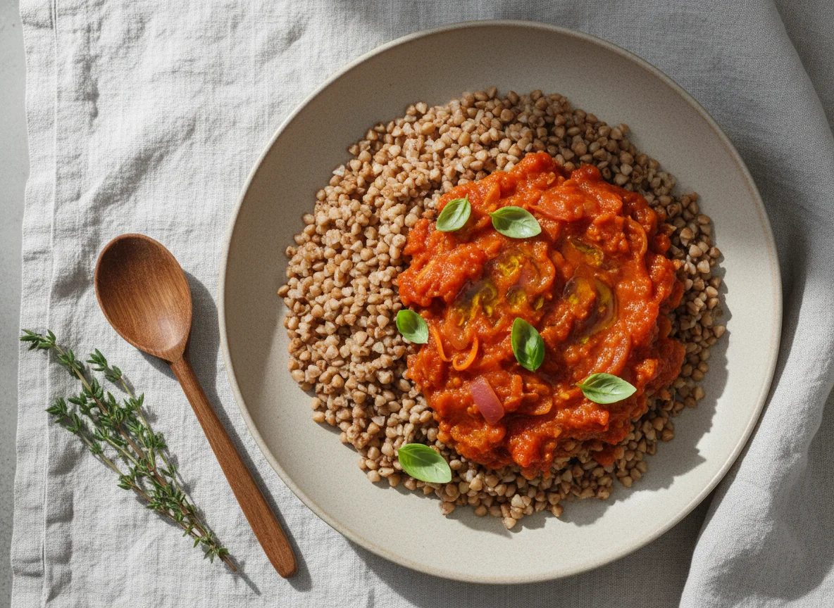 Buckwheat with Tomato Sauce photo
