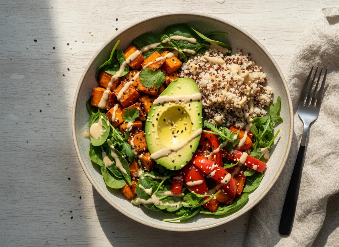 Buddha Bowl with Avocado and Greens photo