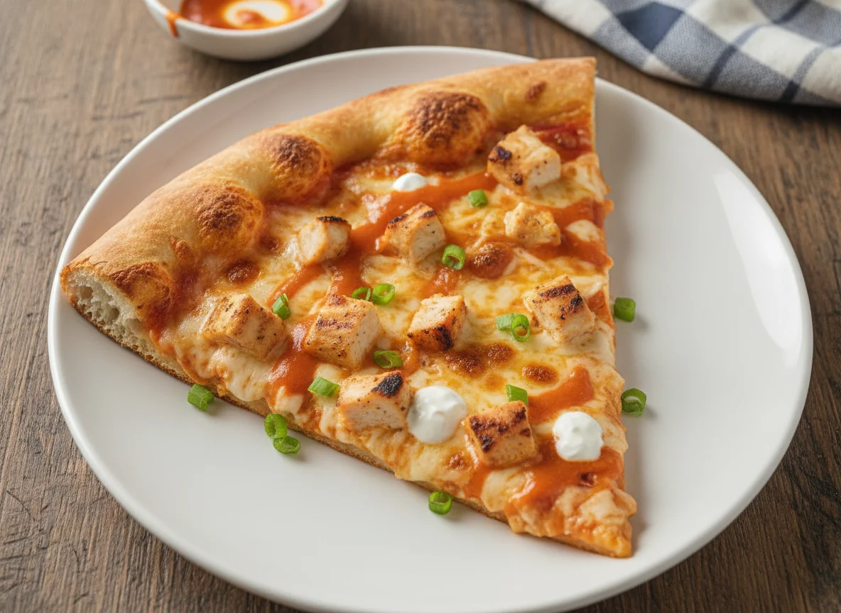 Buffalo Chicken Pizza Slice photo