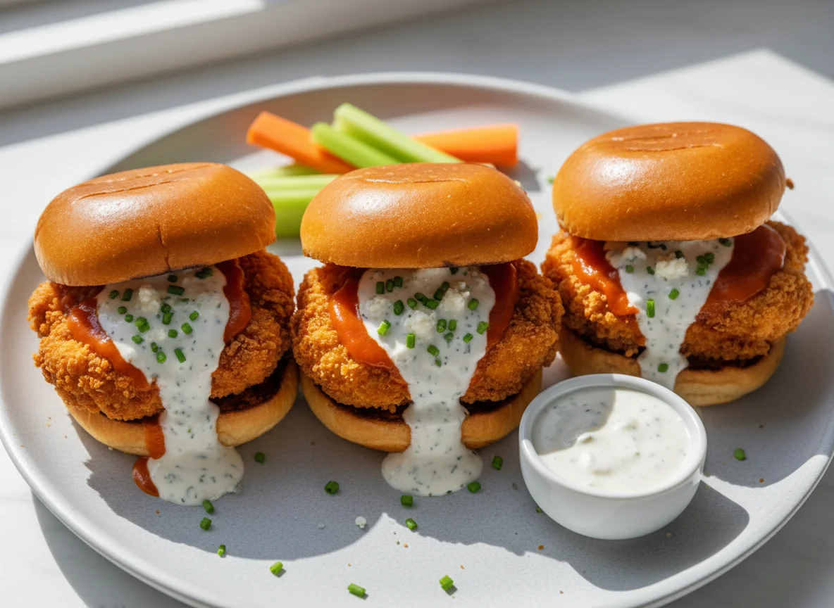 Buffalo Chicken Sliders with Ranch photo