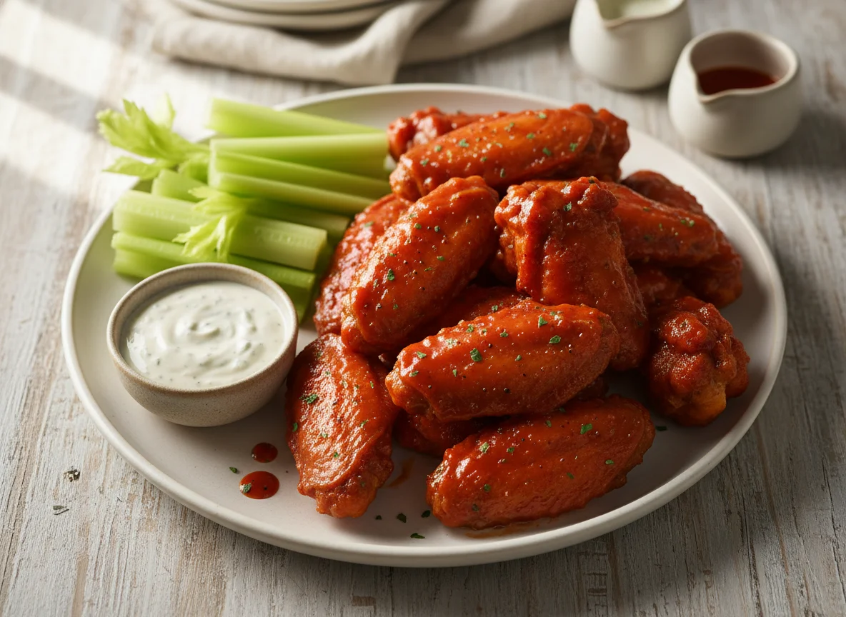 Buffalo Chicken Wings with Celery photo