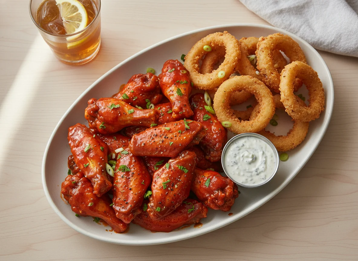 Buffalo Wings and Onion Rings photo