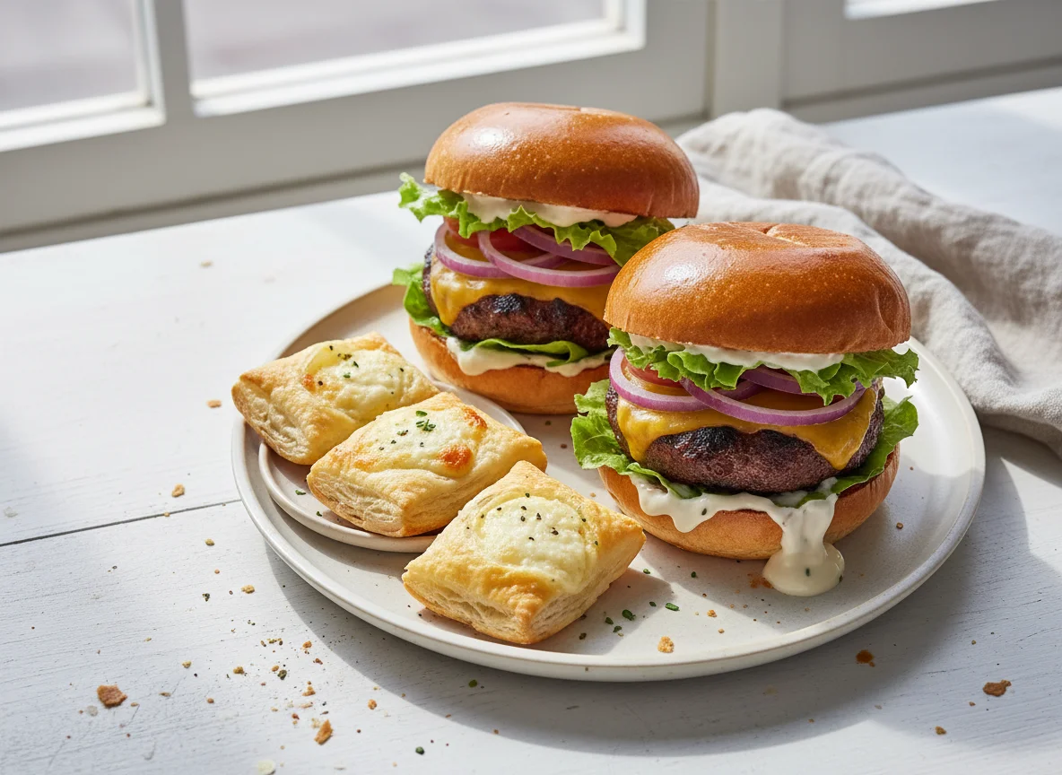 Burgers and Cheese Pastry photo