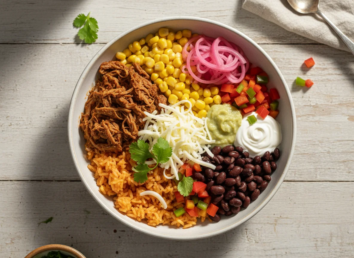 Burrito Bowl with Beef and Vegetables photo
