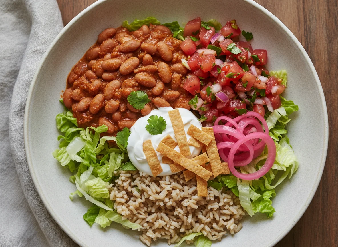 Burrito Bowl with Pinto Beans photo
