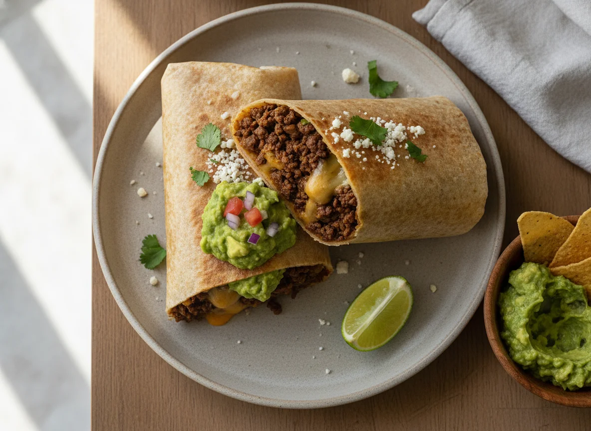 Burrito with Guacamole photo