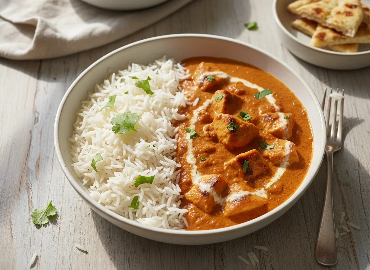 Butter Chicken with Basmati Rice photo