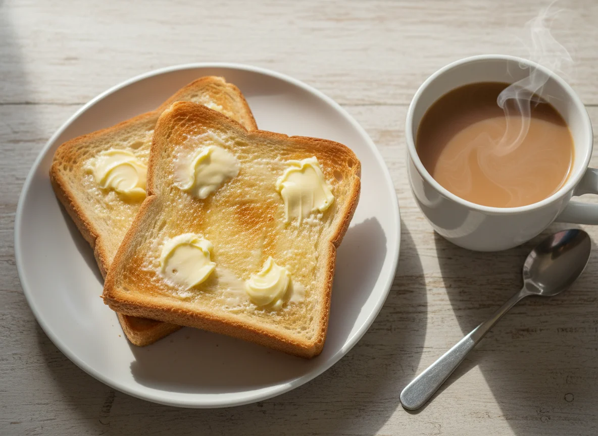Buttered Toast and Tea photo