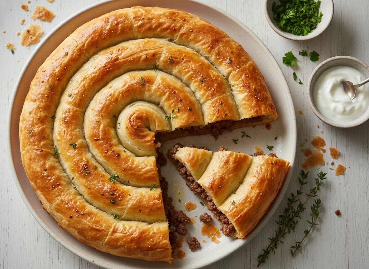 Byrek with Minced Meat photo