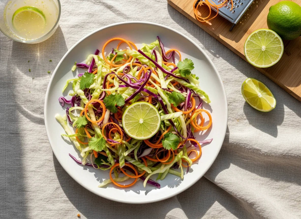 Cabbage and Carrot Salad with Lime photo