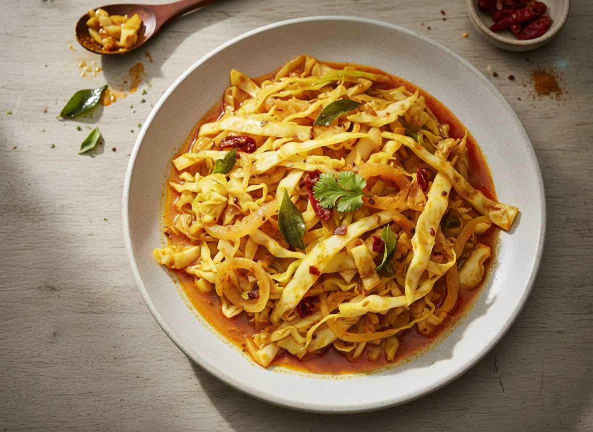 Cabbage and Onion Curry photo