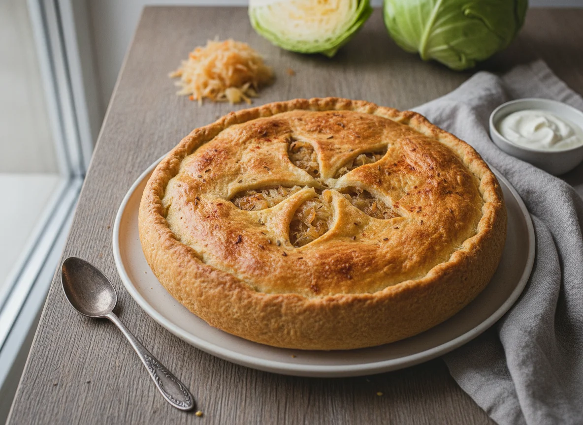 Cabbage Pie (Zelný koláč) photo