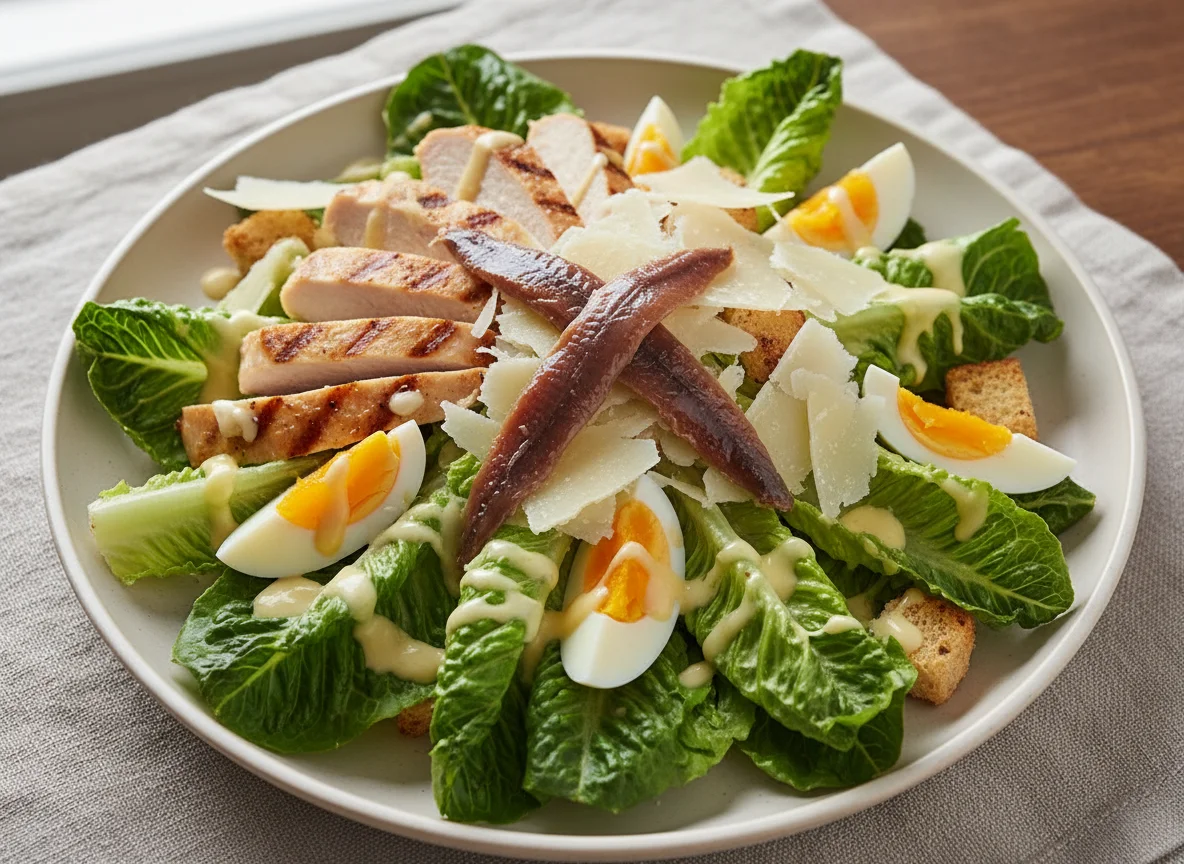 Caesar Salad with Anchovies photo