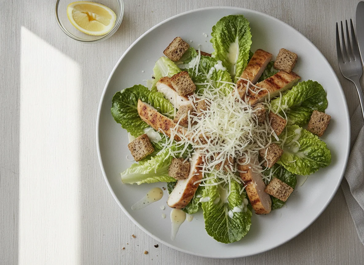 Caesar Salad with Croutons photo