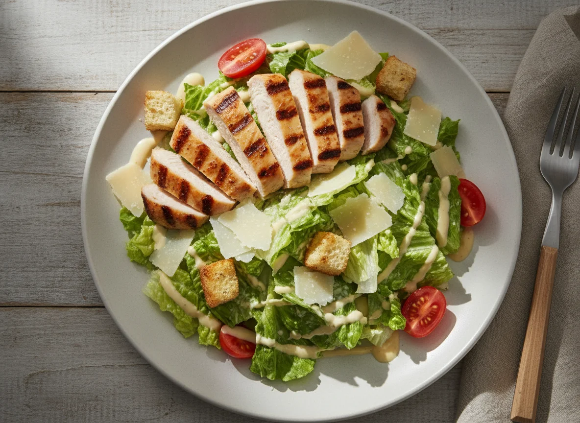Caesar Salad with Grilled Chicken photo
