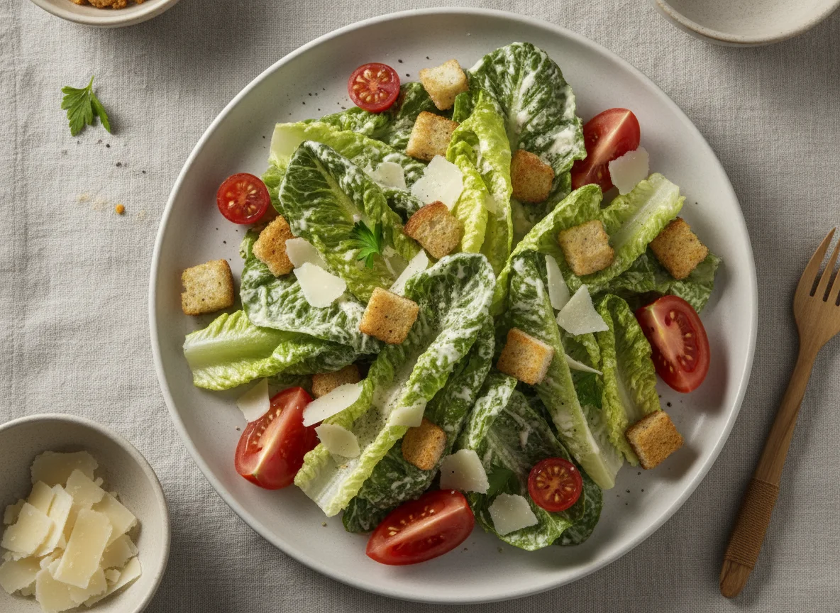 Caesar Salad with Tomatoes photo