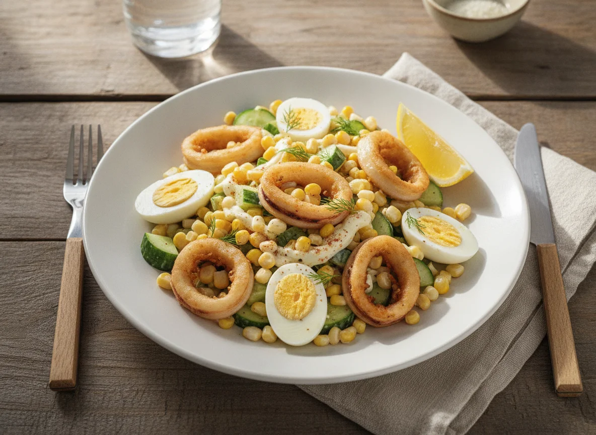 Calamari and Corn Salad photo