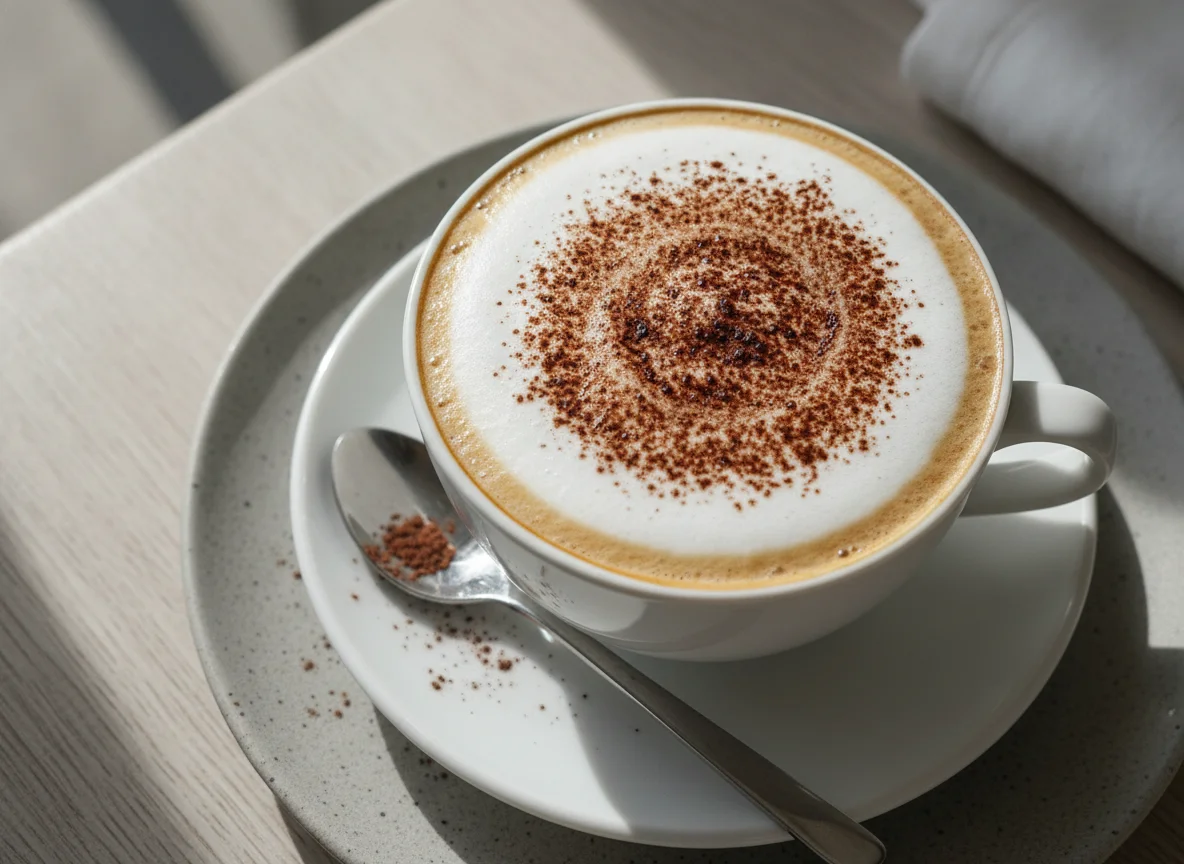 Cappuccino with Cocoa Powder photo